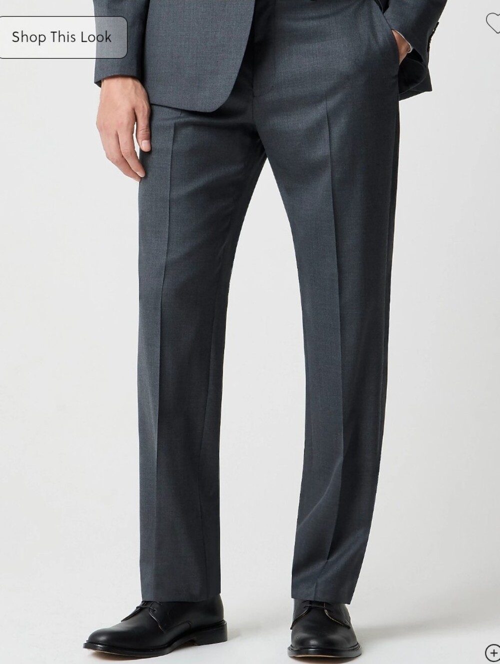 J Crew Factory Classic-fit Thompson worsted wool suit pant CF874 Size 36x34 Gray